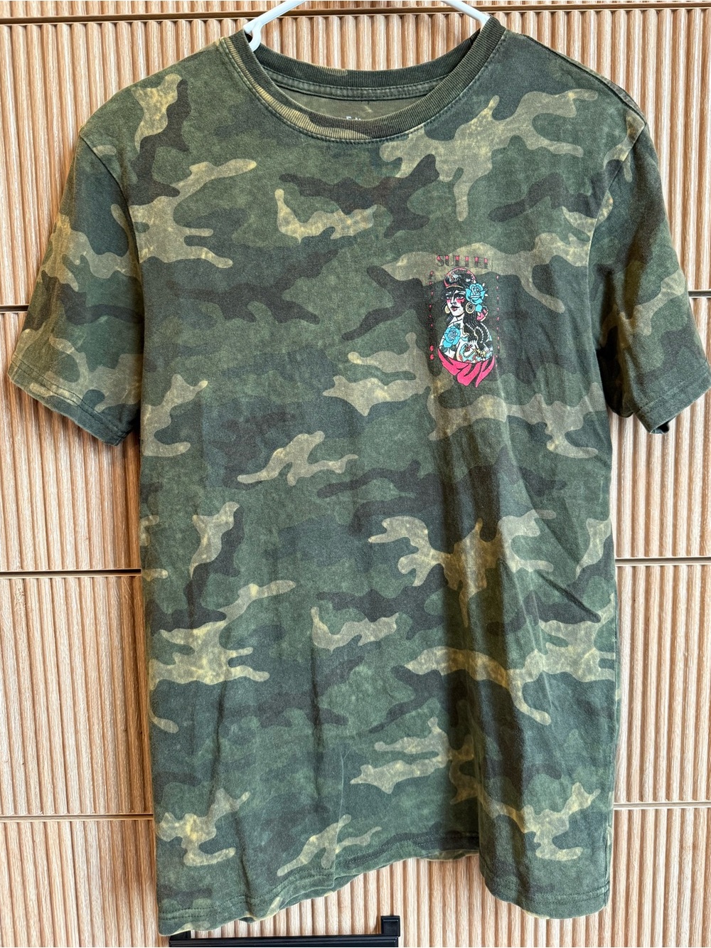 Camo Sullen T-Shirt with Graphic Designs